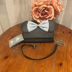 NWT Disney Minnie Mouse Chambray Crossbody Purse